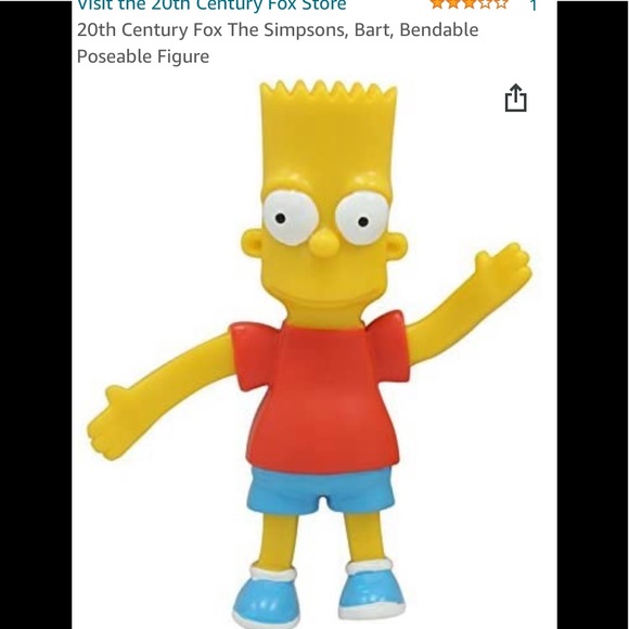 NWT NIP Bart Simpson bendable doll - Picture 3 of 3
